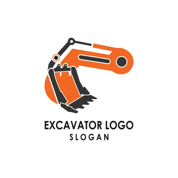 Kazıcı ağır ekipman logosu tasarımı