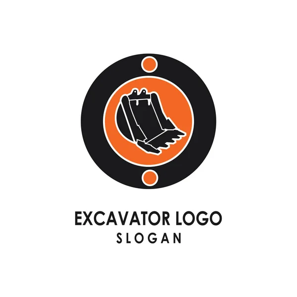 Kazıcı ağır ekipman logosu tasarımı