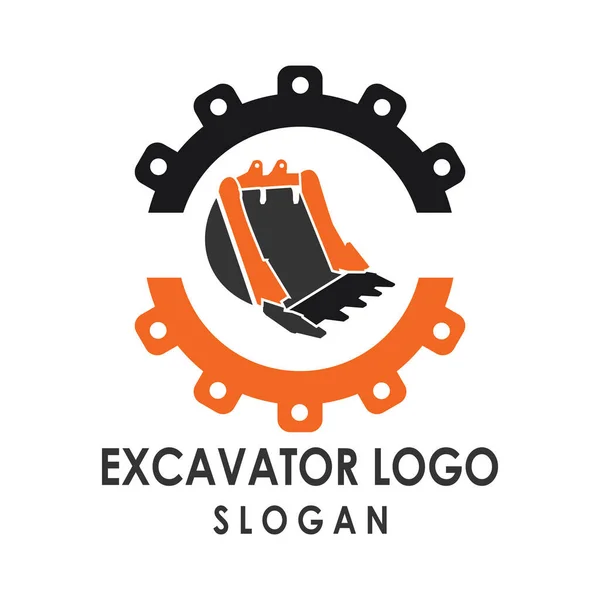 Kazıcı ağır ekipman logosu tasarımı