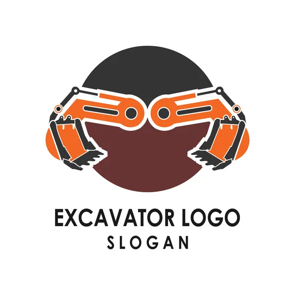 Kazıcı ağır ekipman logosu tasarımı