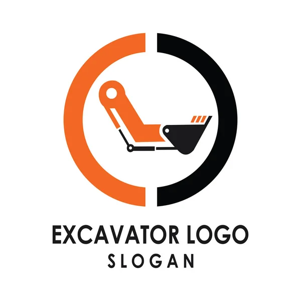 Kazıcı ağır ekipman logosu tasarımı