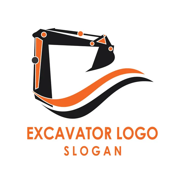Kazıcı ağır ekipman logosu tasarımı
