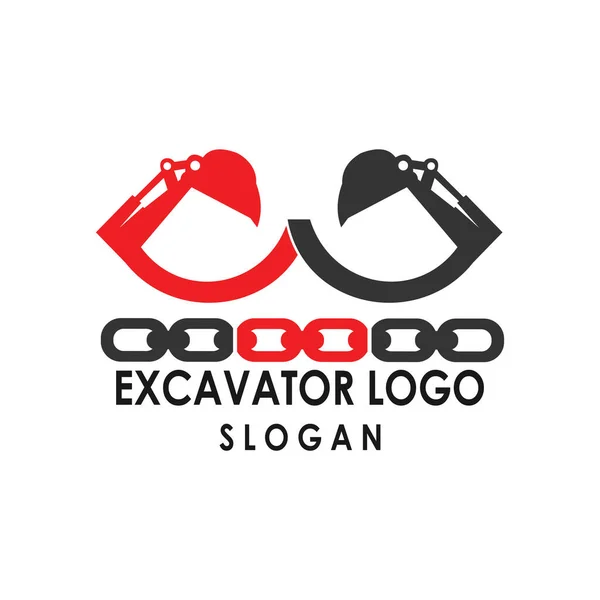 Kazıcı ağır ekipman logosu tasarımı