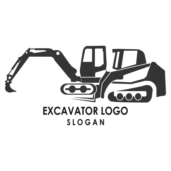 Kazıcı ağır ekipman logosu tasarımı