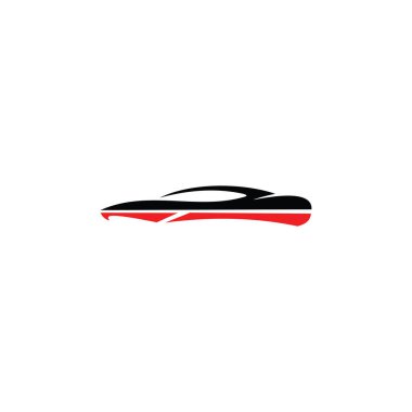 Araba Logosu, Vektör logosu, spor araba logoları, araba tamirhaneleri ve oto yıkama için.