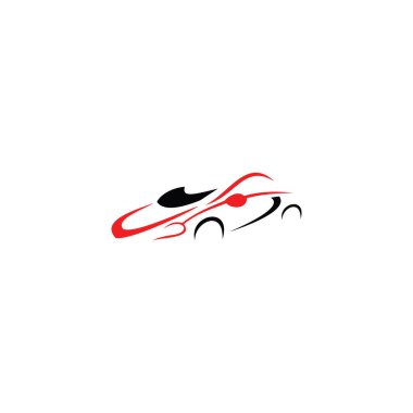 Araba Logosu, Vektör logosu, spor araba logoları, araba tamirhaneleri ve oto yıkama için.