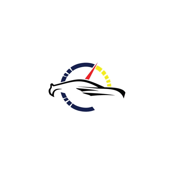 Araba Logosu, Vektör logosu, spor araba logoları, araba tamirhaneleri ve oto yıkama için.