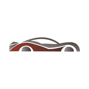 Araba Logosu, Vektör logosu, spor araba logoları, araba tamirhaneleri ve oto yıkama için.
