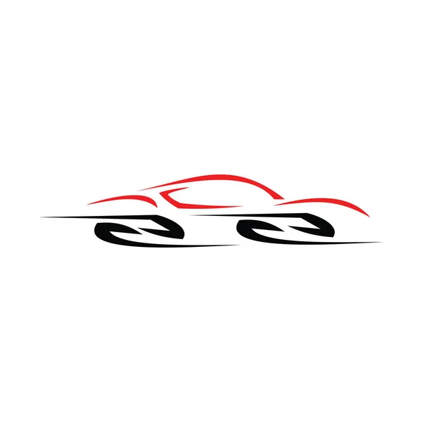 Araba Logosu, Vektör logosu, spor araba logoları, araba tamirhaneleri ve oto yıkama için.