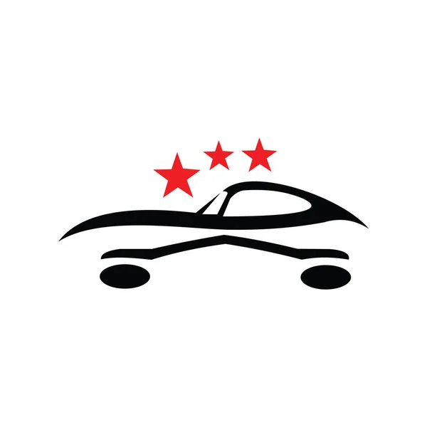 Araba Logosu, Vektör logosu, spor araba logoları, araba tamirhaneleri ve oto yıkama için.
