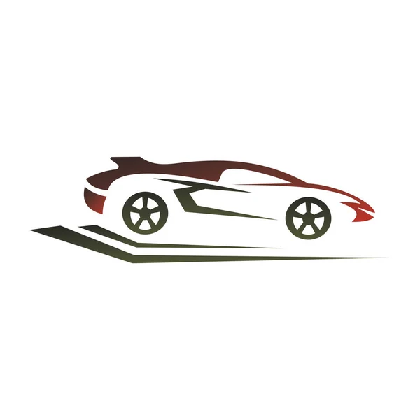 Araba Logosu, Vektör logosu, spor araba logoları, araba tamirhaneleri ve oto yıkama için.