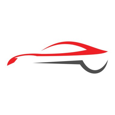 Araba Logosu, Vektör logosu, spor araba logoları, araba tamirhaneleri ve oto yıkama için.