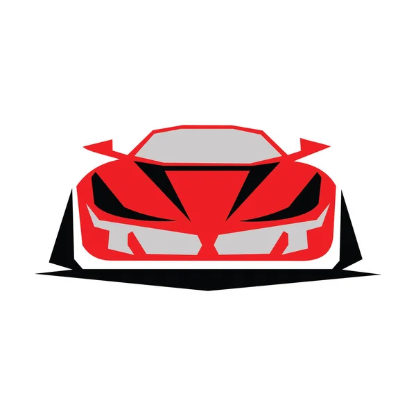 Araba Logosu, Vektör logosu, spor araba logoları, araba tamirhaneleri ve oto yıkama için.