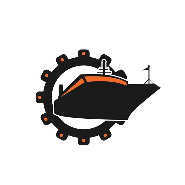 Schepen Boten Pictogrammen Schip Cruise Schip Scheepvaart Vissersboot Vector Tekens — Stockvector