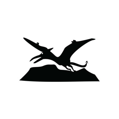 Düz vektör illüstrasyon hayvan jurasik dünyası