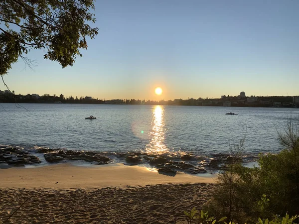 Gouden Zonsopgang Boven Kajakkers Baai — Stockfoto