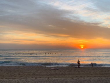 okyanus güzel gündoğumu