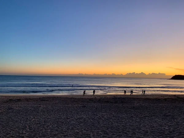 Aylaklarla okyanusun üzerinde sersemletici bir gün doğumu