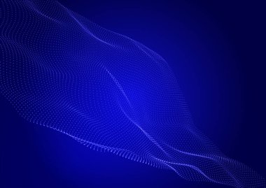 Akan parçacık tasarımı dalgalarıyla soyut arkaplan