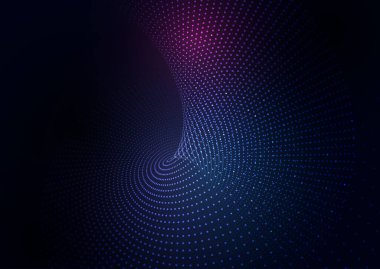 Tekno parçacık tasarımı ile soyut arkaplan