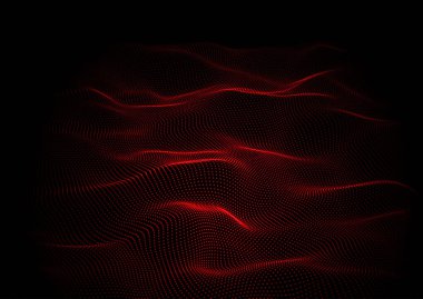 Akan parçacıklar tasarımı ile soyut tekno arkaplan