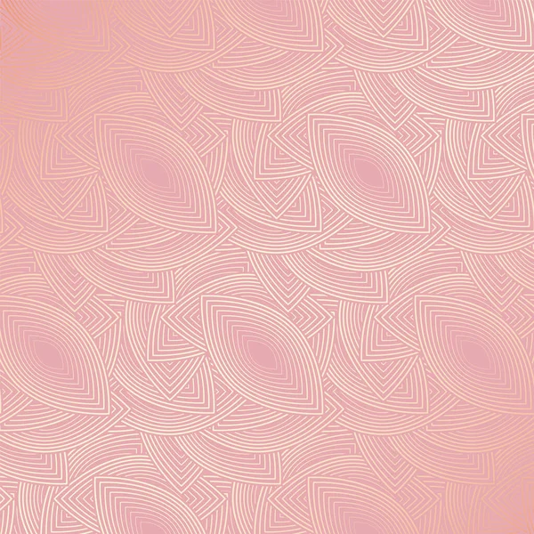 Elegante Fondo Oro Rosa Con Diseño Lineal — Vector de stock