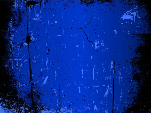 Detaillierter Grunge Hintergrund Blautönen — Stockvektor