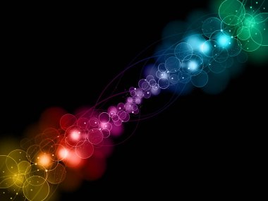 renkli arka plan ile bokeh ışık efekti