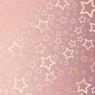 Gül sarısı üzerinde yıldızlı desenli Noel arkaplanı