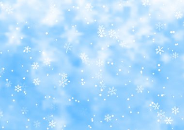 Düşen kar taneleri dizaynlı Noel arkaplanı