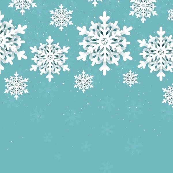Boże Narodzenie Tło Projektu Płatki Śniegu — Wektor stockowy