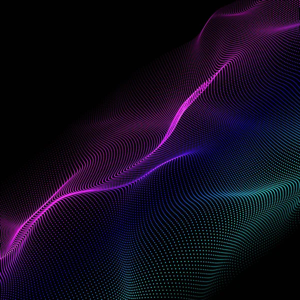 Fondo Moderno Abstracto Con Diseño Partículas Colores — Vector de stock