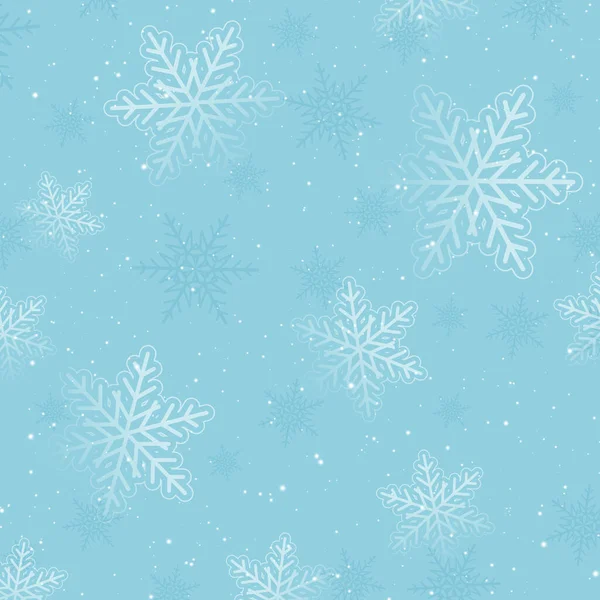 Fundo Decorativo Natal Com Design Floco Neve —  Vetores de Stock