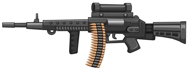 Gewehr Mit Kugeln Illustration — Stockvektor