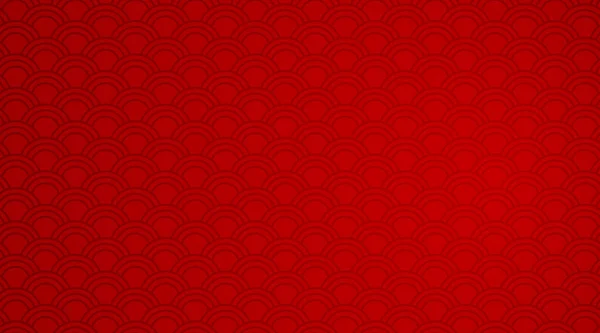 Rote Hintergrundvorlage Mit Wellenmustern Illustration — Stockvektor