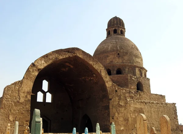 Ősi Történelmi Iszlám Kupola Épült 700 Évvel Ezelőtt Kairóban Menoufy — Stock Fotó