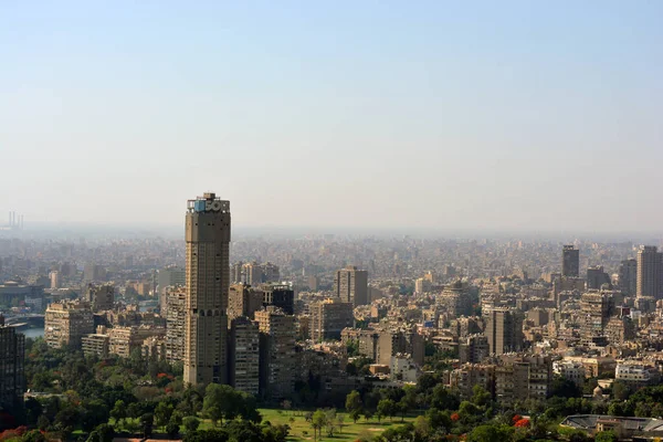 Cairo Egito Maio 2018 Vista Aérea Horizonte Paisagem Urbana Cairo — Fotografia de Stock