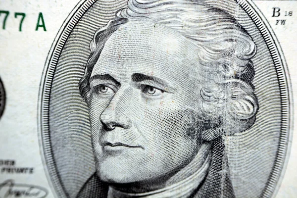 Alexander Hamilton Portresi Amerika Birleşik Devletleri Nin Kurucu Babası Eski — Stok fotoğraf