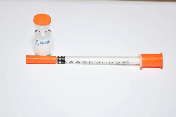 Sinopharm Covid Lahvička Vakcínou Sars Cov Vaccine Inactivated Vero Cell — Stock fotografie