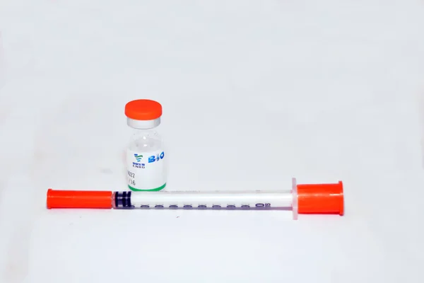 Sinopharm Covid Vakcinační Lahvička Sars Cov Vaccine Inactivated Vero Cell — Stock fotografie