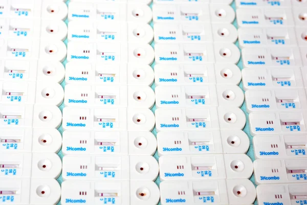 Trousse Cassette Test Rapide Pour Les Anticorps Virus Hépatite Vhc — Photo
