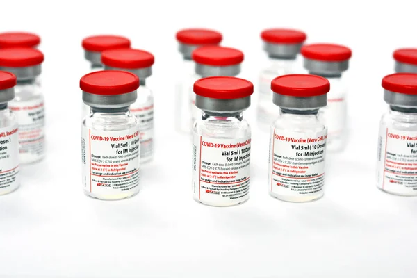 Vacuna Coronavac Vacuna Covid Desarrollada Por Sinovac Que Tipo Vacuna —  Fotos de Stock