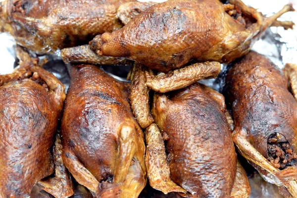 Mesir Hamam Mahshi Atau Burung Dara Isi Masakan Arab Masakan — Stok Foto