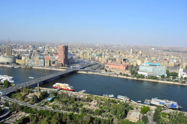 Káhira Egypt Května 2018 Letecký Pohled Město Káhiry Panoramatický Výhled — Stock fotografie