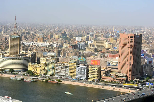 Cairo Egypte Mei 2018 Luchtfoto Van Skyline Van Cairo Stadsgezicht — Stockfoto