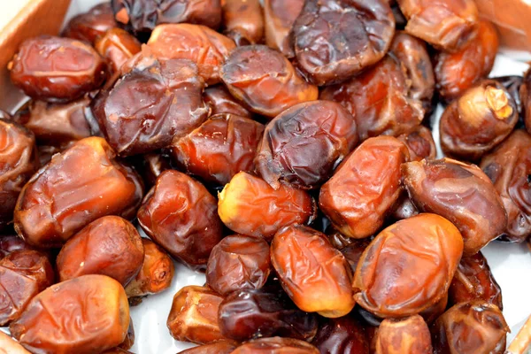 Background Wet Dates Fruits Used Ramadan Month Fasting Month Islam — Stock Photo, Image