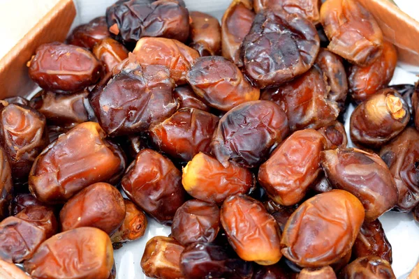 Background Wet Dates Fruits Used Ramadan Month Fasting Month Islam — Stock Photo, Image