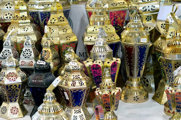 Giza Egipto Marzo 2022 Linternas Metal Del Ramadán Islámico Ramadán — Foto de Stock