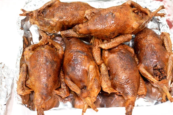 Mesir Hamam Mahshi Atau Boneka Burung Dara Masakan Arab Mesir — Stok Foto