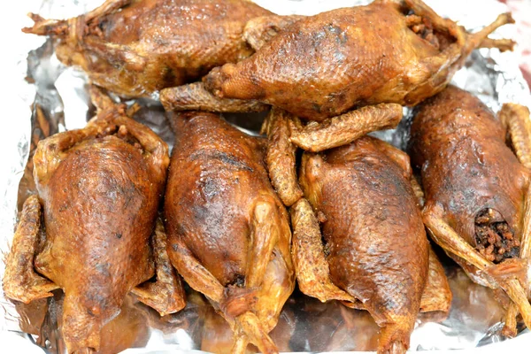 Mesir Hamam Mahshi Atau Boneka Burung Dara Masakan Arab Mesir — Stok Foto